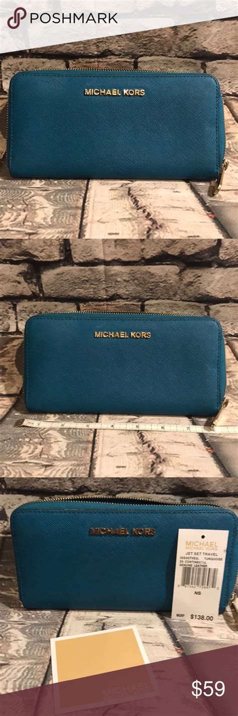 turquoise lv wallet|michael kors turquoise wallet.